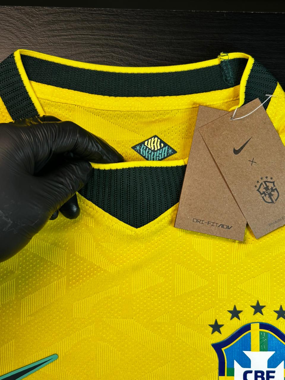 Camisa Jogador Seleção Brasil Amarela I 26/27 - Igual as fotos